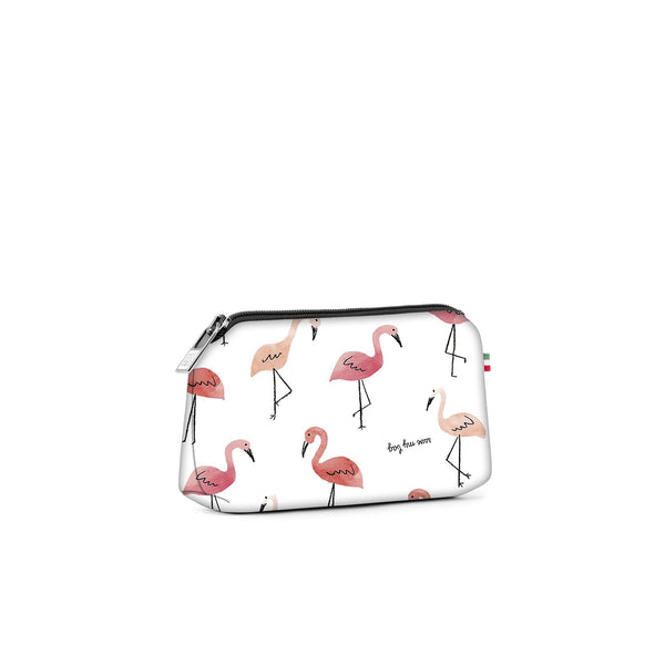 Small travel pouch* PINK FLAMINGO